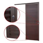 Porta De Correr Suspensa 210x80cm Veneziana Dir L.25 Brimak A