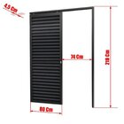 Porta De Correr Suspensa 210x80cm Veneziana Dir L.25 Brimak A