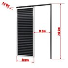 Porta De Correr Suspensa 210x80cm Veneziana Dir L.25 Brimak A