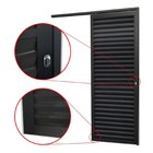 Porta De Correr Suspensa 210x80cm Veneziana Dir L.25 Brimak P