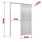 Porta De Correr Suspensa 210x80cm Veneziana Esq L.25 Brimak A