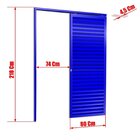 Porta De Correr Suspensa 210x80cm Veneziana Esq L.25 Brimak A