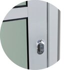 Porta De Correr Suspensa 210x80cm Vidrao Dir L.25 Brimak Aber