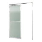 Porta De Correr Suspensa 210x80cm Vidrao Dir L.25 Brimak Aber