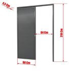 Porta De Correr Suspensa 210x90cm Lambril Dir L.25 Brimak Cin