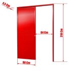 Porta De Correr Suspensa 210x90cm Lambril Dir L.25 Brimak Ver