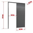 Porta De Correr Suspensa 210x90cm Lambril Esq L.25 Brimak Cin