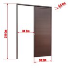 Porta De Correr Suspensa 210x90cm Lambril Esq L.25 Brimak Cor