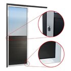 Porta De Correr Suspensa 210x90cm Meia Lambril Meia Vidro Esq