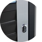 Porta De Correr Suspensa 210x90cm Meia Veneziana Meia Vidro E