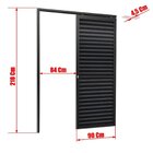 Porta De Correr Suspensa 210x90cm Veneziana Esq L.25 Brimak P