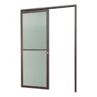 Porta De Correr Suspensa 210x90cm Vidrao Dir L.25 Brimak Aber