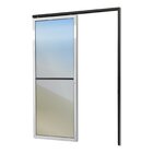 Porta De Correr Suspensa 210x90cm Vidrao Dir L.25 Brimak Mix