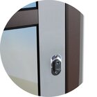 Porta De Correr Suspensa 210x90cm Vidrao Esq L.25 Brimak Aber