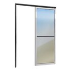 Porta De Correr Suspensa 210x90cm Vidrao Esq L.25 Brimak Aber