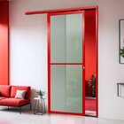 Porta De Correr Suspensa 210x90cm Vidrao Esq L.25 Brimak Aber