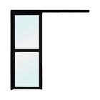 Porta De Correr Suspensa De Aluminio 215x90cm Com Vidro Tempe