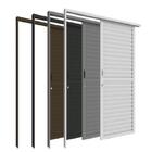 Porta De Correr Suspensa Em Alumínio Palheta Bronze - 210x105