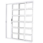 Porta De Correr Travessa 2 Folhas Branca Linha 25 Com Fechadu