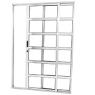 Porta De Correr Travessa 2 Folhas Brilhante Linha 25 Com Fech