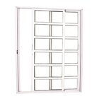 Porta De Correr Travessa 2 Folhas Móveis Branca Linha 25 Com