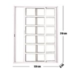 Porta De Correr Travessa 2 Folhas Móveis Branca Linha 25 Com