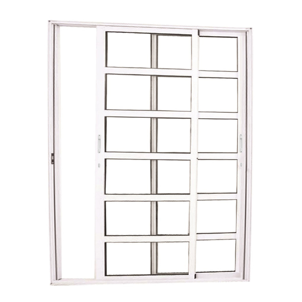 Porta De Correr Travessa 2 Folhas Móveis Branca Linha 25 Com