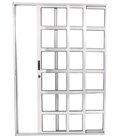 Porta De Correr Travessa 3 Folhas Sequenciais Brilhante Linha