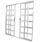 Porta De Correr Travessa 4 Folhas Brilhante Linha 25 Com Fech