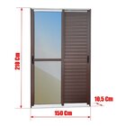 Porta De Correr Venez. 3 Folhas Moveis 210 X 150 Elite Com Fe