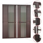 Porta De Correr Venez. 6 Folhas Moveis 210 X 240 Elite Com Fe