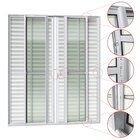 Porta De Correr Venez. 6 Folhas Moveis 210 X 240 Elite Com Fe