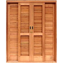 Porta De Correr Veneziana Madeira 6 Folhas Madersilva 2,15mx1