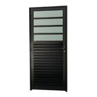 Porta De Cozinha Super Vidro Boreal 210cm X 86cm Brimak Preto