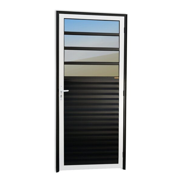Porta De Cozinha Super Vidro Reflex 210cm X 86cm Brimak Mix P