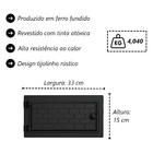 Porta De Forno A Lenha Em Ferro Fundido Tijolinho 33x15cm