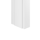 Porta com Batente de Giro 13 a 17cm Sarrafeada Lisa Laca Branco Direito ou Esquerdo 2,10x0,70x4.1 Ipumirim