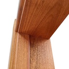 Porta com Batente de Giro 15 a 19cm Sarrafeada Lisa Louro Freijó Natural Direito ou Esquerdo 2,40x0,60m Ipumirim