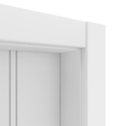 Porta com Batente de Giro 17 a 21cm Sarrafeada Zurique Laca Branco Direito ou Esquerdo 2,10x0,80x4.1 Ipumirim