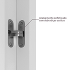 Porta com Batente de Giro 17 a 21cm Sarrafeada Zurique Laca Branco Direito ou Esquerdo 2,10x0,80x4.1 Ipumirim