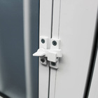 Porta de Giro Postigo e Lambri Alumínio Pintado Branco 2,10x0,80m Lado Esquerdo Linha Home 3A Alumínio