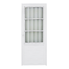 Porta Postigo de Giro Alumínio Branco com Vidro Mini Boreal 2,14x0,86m Lado Direito Linha Vivace Artens