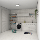 Porta Veneziana de Giro Alumínio Branco 2,14x0,86m Lado Direito Linha Vivace Artens