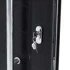 Porta Lambril de Giro Alumínio Preto com Puxador 2,14x0,86m Lado Esquerdo Linha Vivace Artens