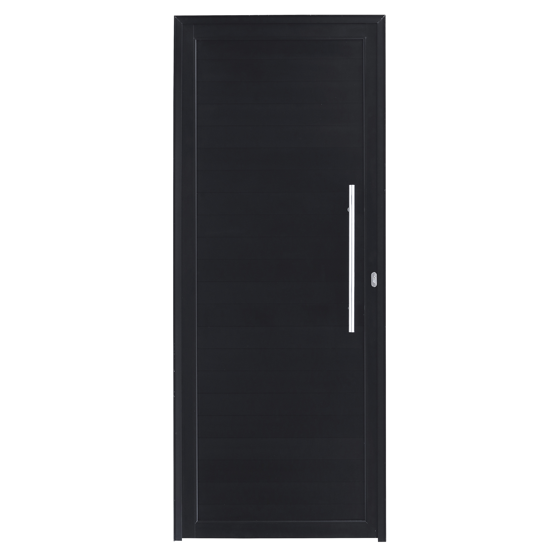Porta Lambril de Giro Alumínio Preto com Puxador 2,14x0,86m Lado