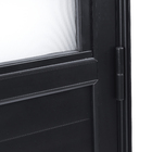 Porta Basculante de Giro Alumínio Preto com Vidro Mini Boreal 2,14x0,86m Lado Esquerdo Linha Vivace Artens