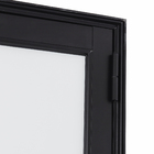 Porta com Visor de Giro Alumínio Preto com Vidro Opaco 2,14x0,86m Lado Esquerdo Linha Vivace Artens