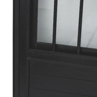 Porta Postigo de Giro Alumínio Preto com Vidro Mini Boreal 2,14x0,86m Lado Esquerdo Linha Vivace Artens