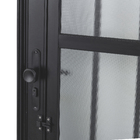 Porta Postigo de Giro Alumínio Preto com Vidro Mini Boreal 2,14x0,96m Lado Direito Linha Vivace Artens