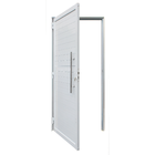 Porta de Giro Lambri Alumínio Pintado Branco com Puxador 2,14x0,96m Lado Direito Linha Vivace Artens